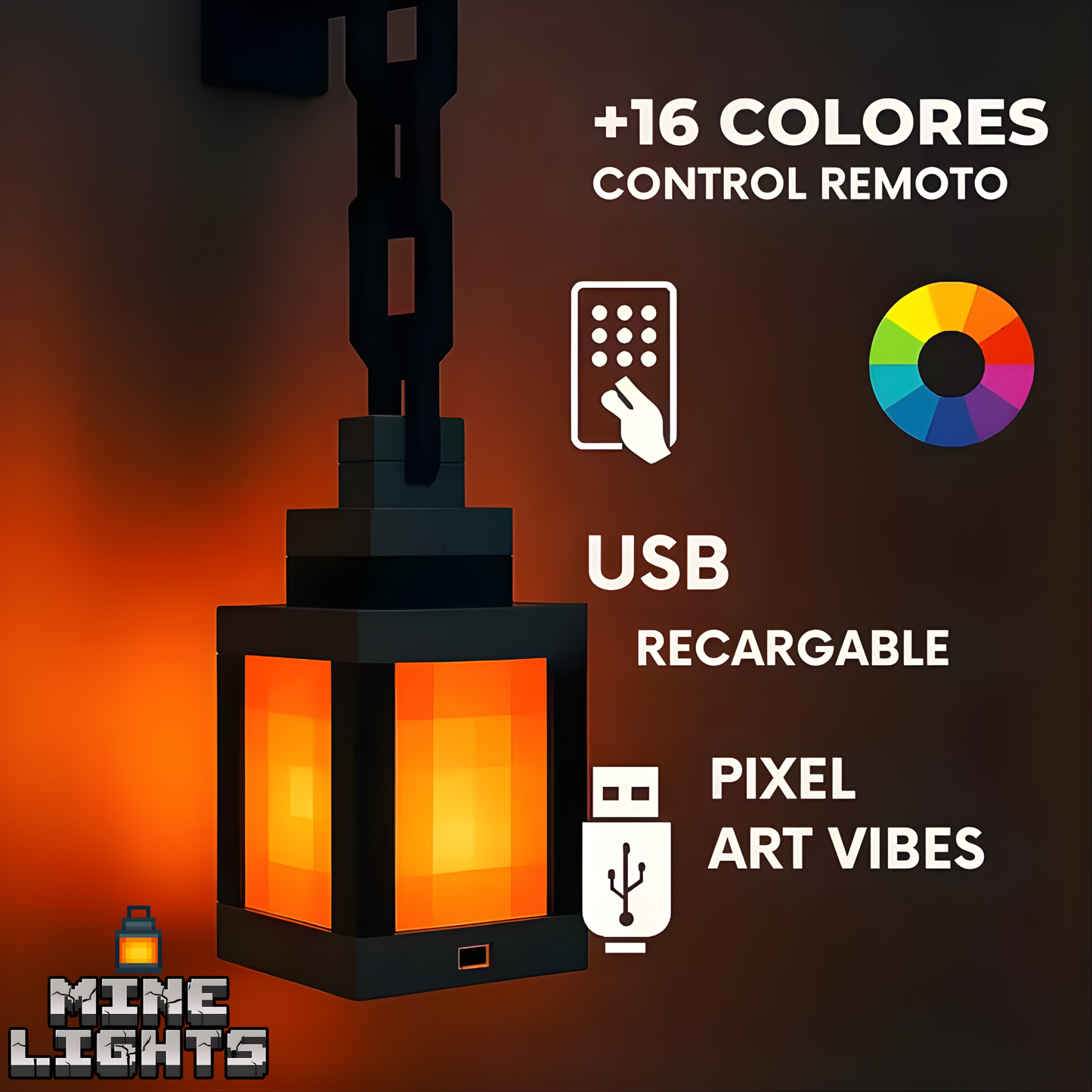 MineLight™ - Lámpara Minecraft