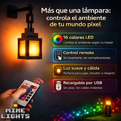 MineLight™ - Lámpara Minecraft