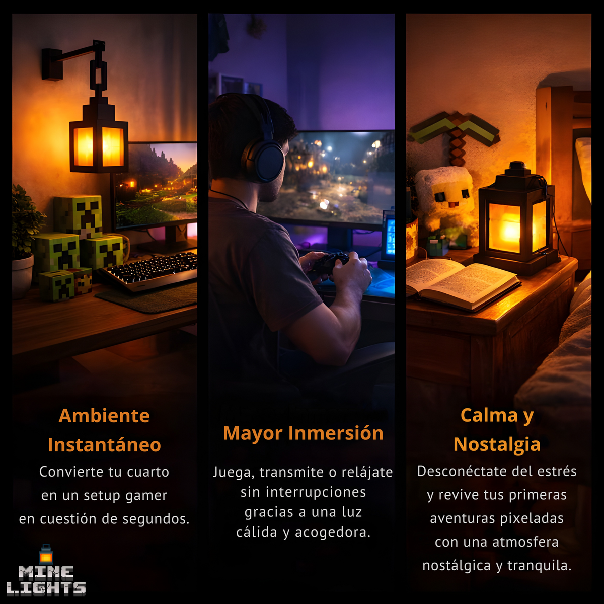MineLight™ - Lámpara Minecraft