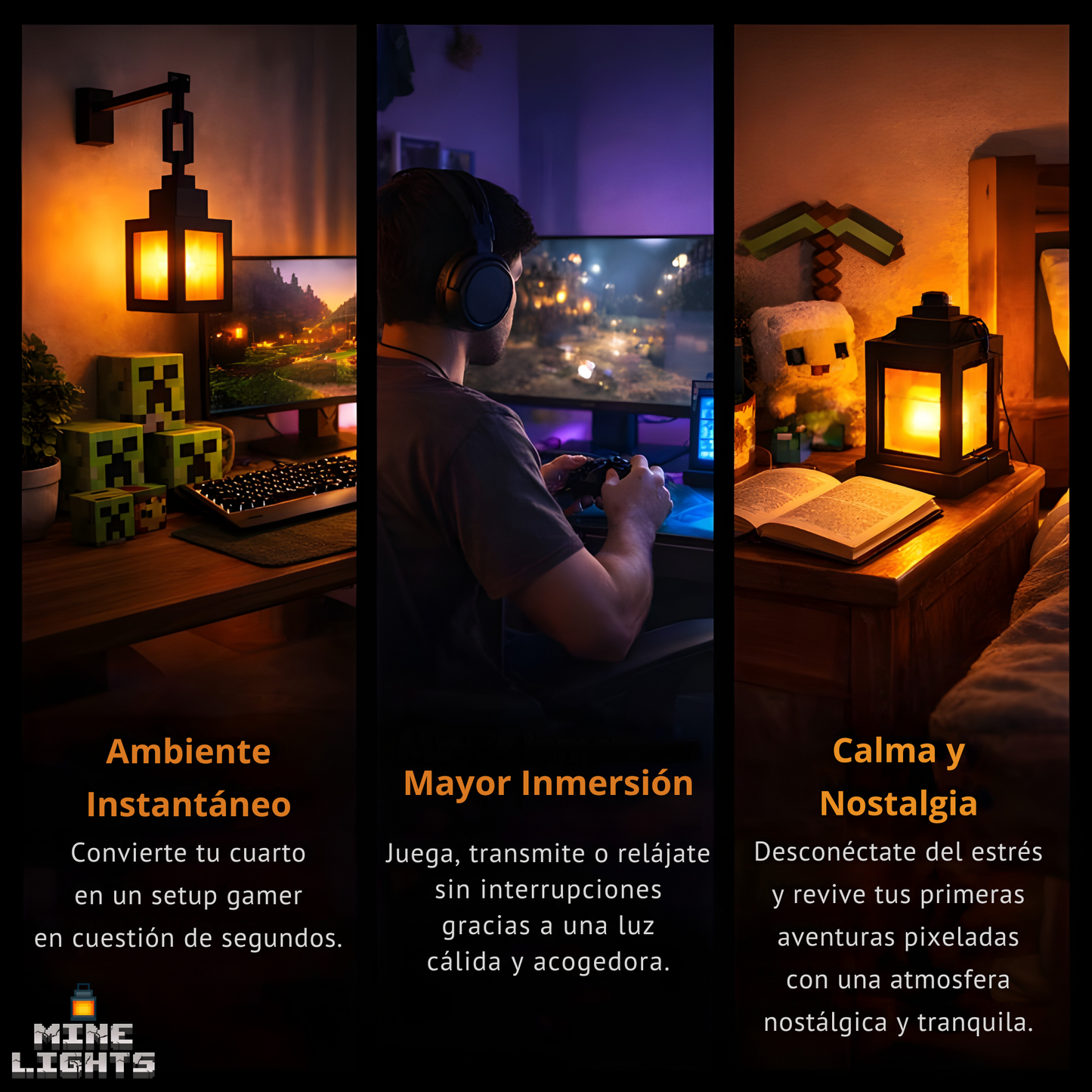 MineLight™ - Lámpara Minecraft